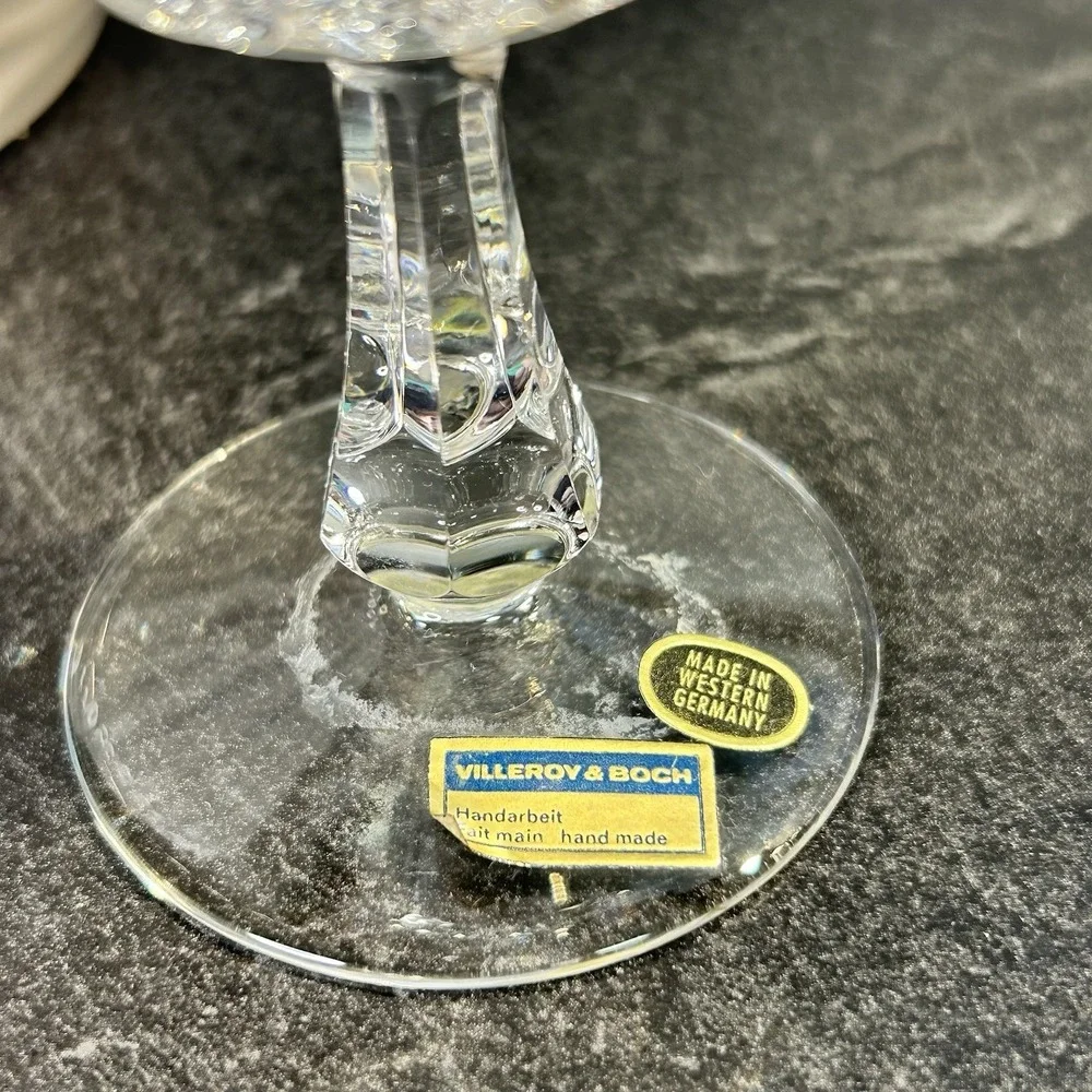NEW Vintage Villeroy & Boch VBC11 Crystal‎ Claret Wine Glass 5 3/8